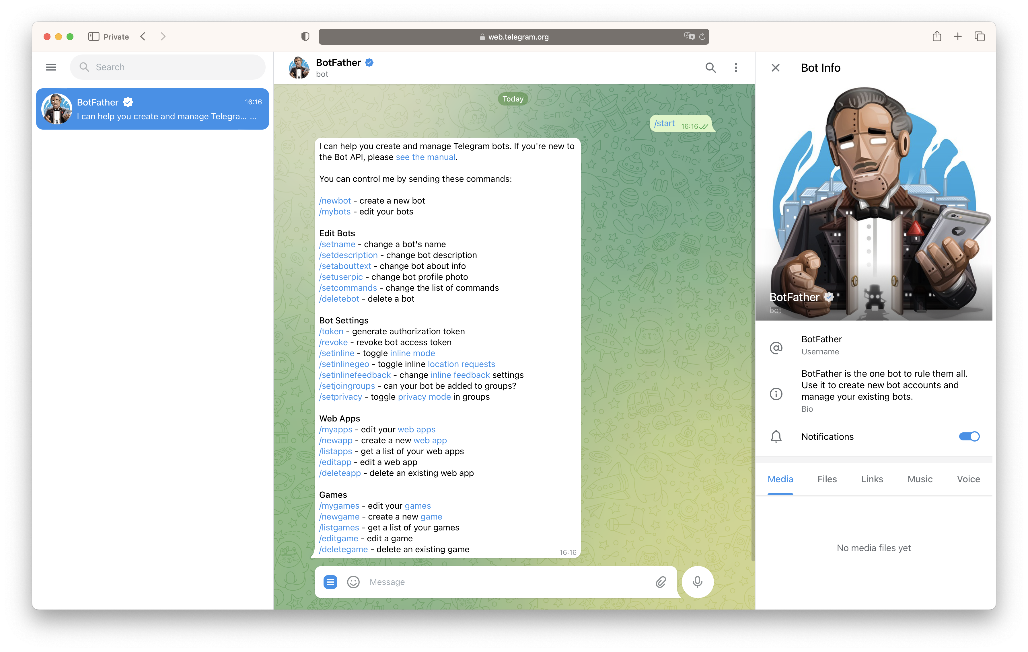 bot setup screenshot 1